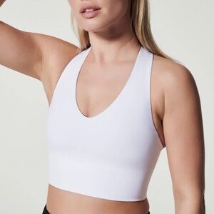 SPANX Get Moving Longline Sports Bra White Medium